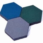 HAXAGONAL RUBBER TILES